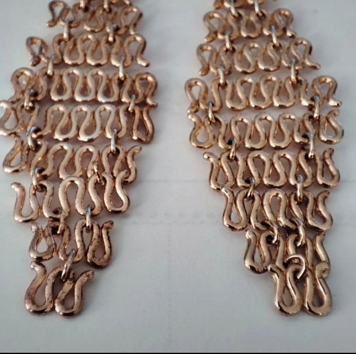 Boucles d'oreilles en forme de S - photo numéro 4