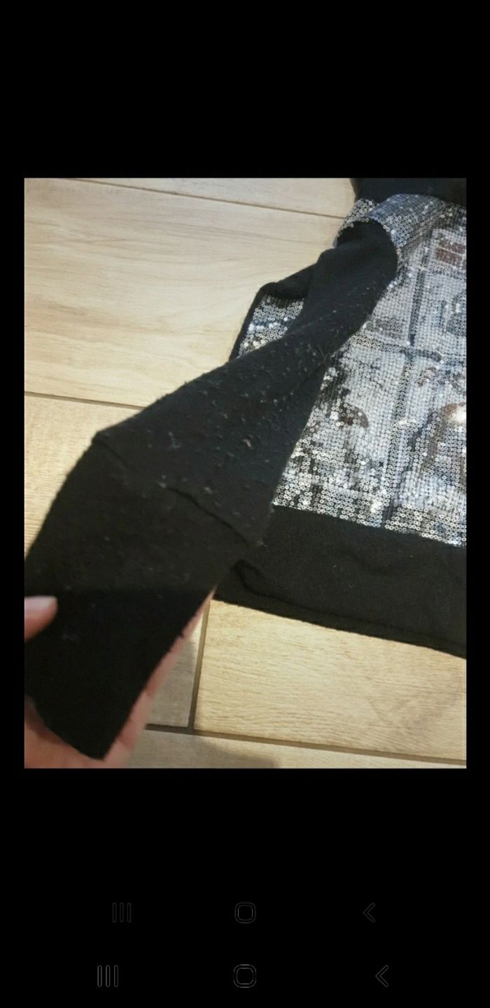 Pull col roulé paillettes 7 ans - photo numéro 3