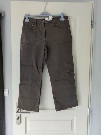 Pantacourt marron camaïeu
