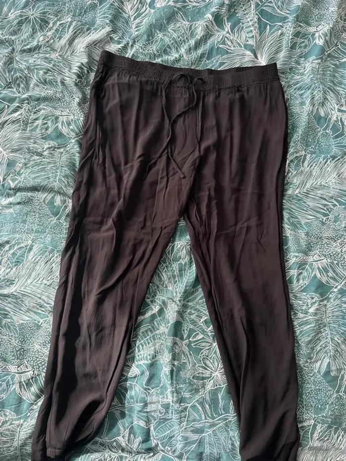 Pantalon en toile noir gemo