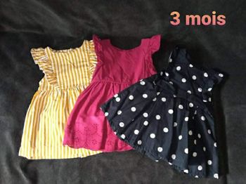 Lot de 3 robes 3 mois