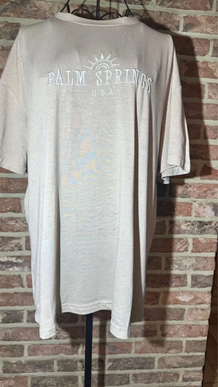 T-shirt beige Palm Springs Usa Shein Taille S / 36 - photo numéro 3