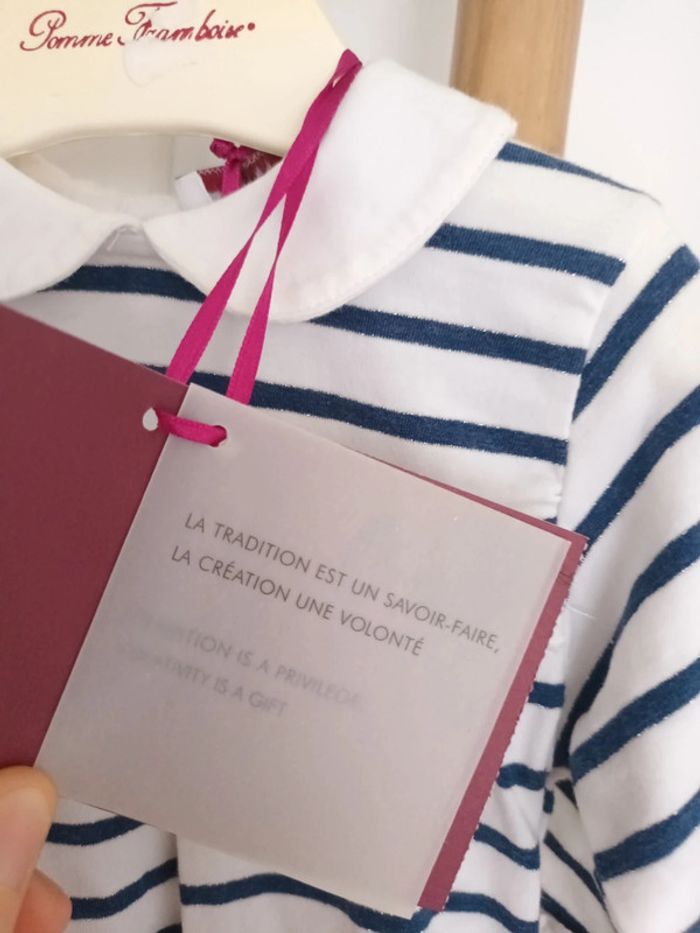 Lot de 2 grenouillères de marque Pomme Framboise taille 6 mois neuves avec étiquettes 🏷 - photo numéro 5