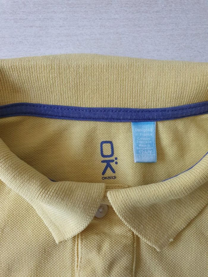 Polo jaune - Okaïdi - Taille 12 ans - photo numéro 2