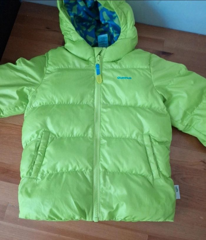 Doudoune Quechua Vert fluo : fille 3ans / 98cm - photo numéro 3