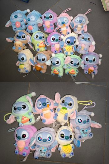 Peluche labubu stitch au choix