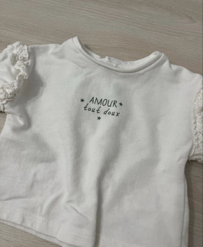 TEE shirt bébé fille 1 mois - photo numéro 2