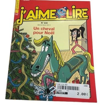 livre "j'aime lire un cheval pour noël" - OCCASION