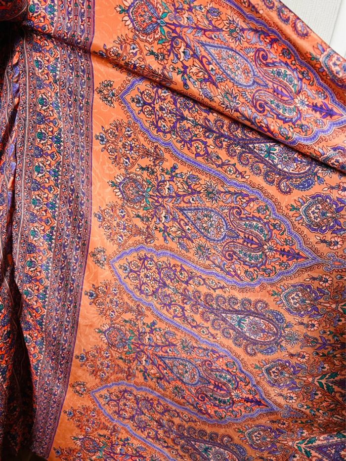 🪷Jupe-culotte indienne boho chic hippie Indian embroidered paisley skirt-culottes🪷 - photo numéro 15
