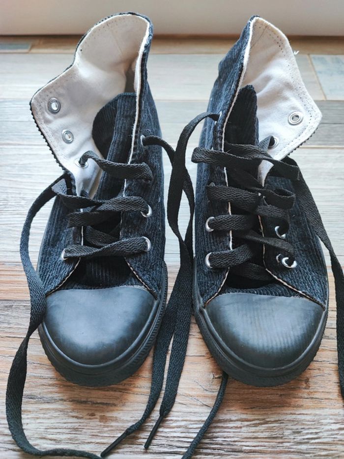 Basket velours noir T36