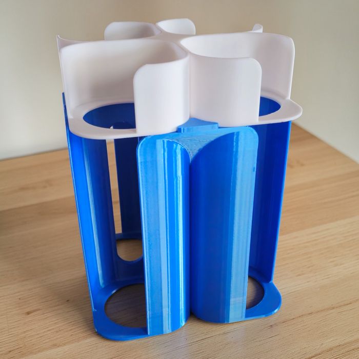 Rangement Bleu et Blanc 12 pots & 12 couvercles Multidélices - photo numéro 3