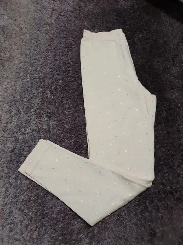 Leggins vintage en broderie anglaise - Taille S - photo numéro 2