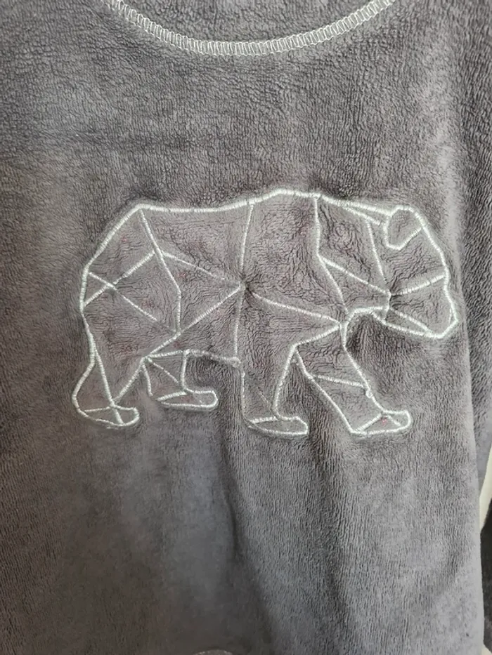 Ensemble pyjama mixte 3 ans J&G Nightwear Gris Ours géométrique coton polyester - photo numéro 4