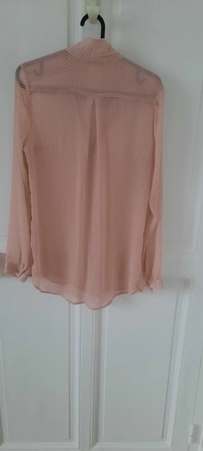 Chemise légère rose pâle à petits pois Camaïeu - photo numéro 2