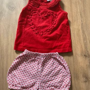 Ensemble tee shirt/short