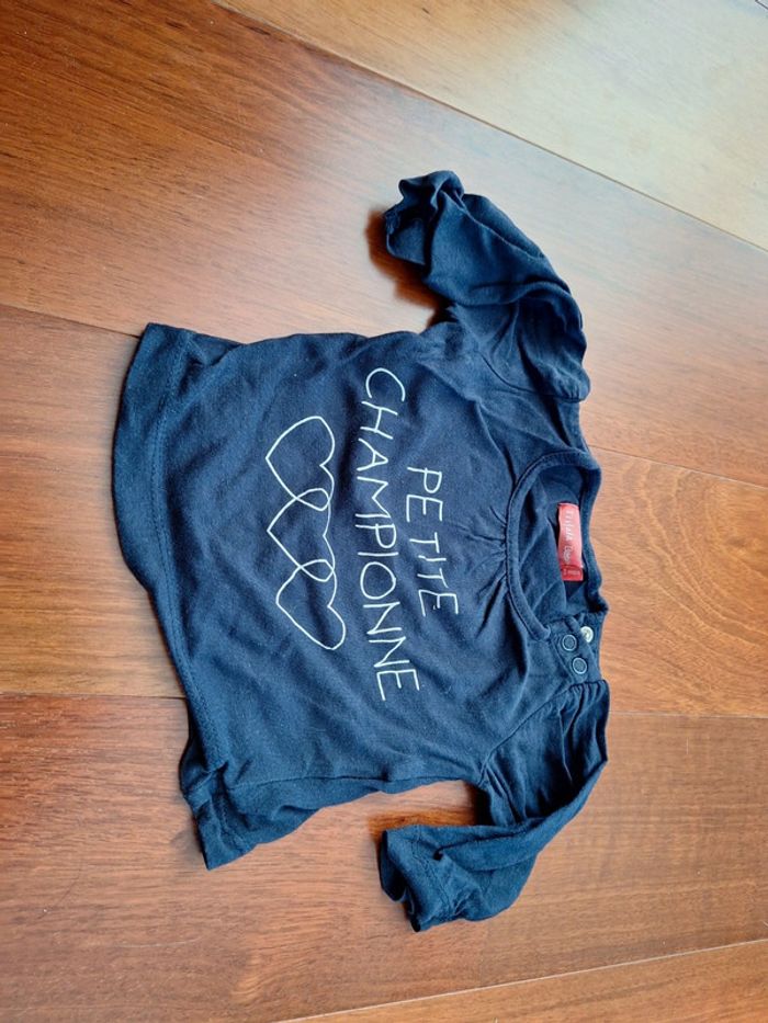 Tee-shirt marine 3mois