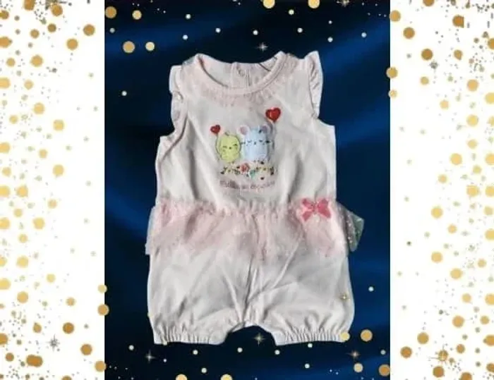 Combishort 3 mois neuf Sergent Major rose tulle - photo numรฉro 15