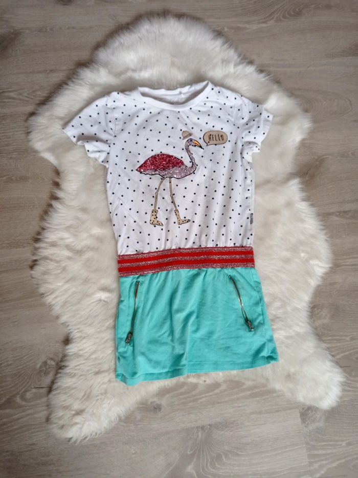 Name it 🦩robe chic 9 ans flamant rose sequin - photo numéro 4