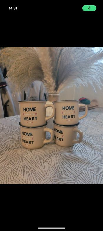 Lot de 4 tasses