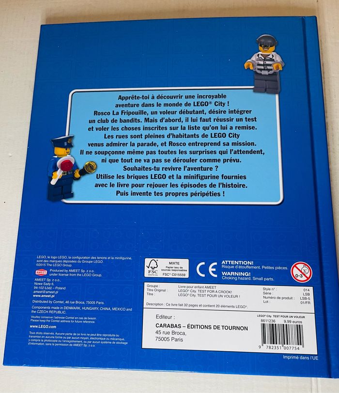 Livre Lego City - Test pour un voleur - photo numéro 2