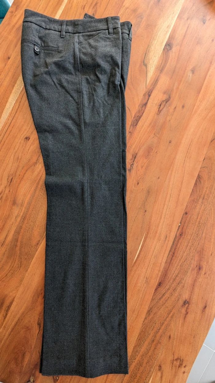 Pantalon droit gris anthracite T38 - photo numéro 2