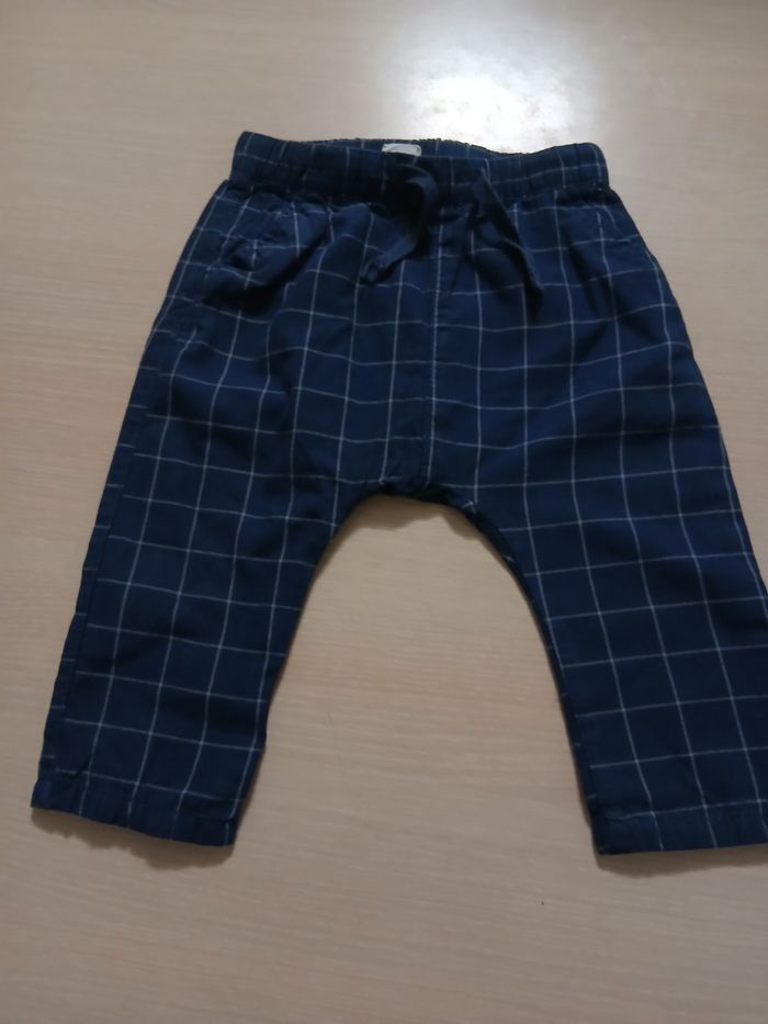 Pantalon sarouelle garcon a carreau taille 6 mois - photo numéro 3