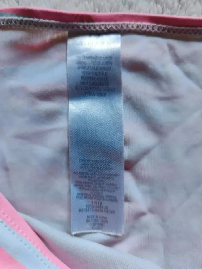 Maillot de bain 2 pièces rose blanc ananas doré Primark 5/6 ans - photo numéro 7