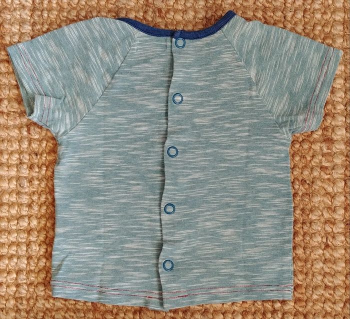 Ensemble salopette t.shirt Moulin Roty les Papoum 3 mois - photo numéro 8