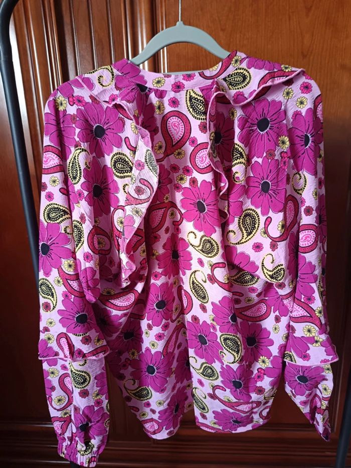 Blouse Refined fleurie rose XS - photo numéro 4