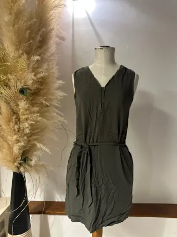 Robe d’été kaki Camaïeu 36/S