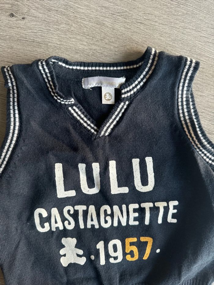 Pull sans manches 12 mois Lulu castagnette - photo numéro 2