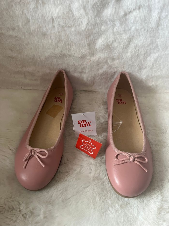 Ballerines en cuir vieux rose 35 P sobeauty Dp…am - photo numéro 5