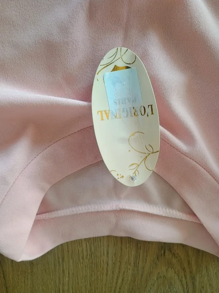 Robe rose à manches en tulle – L'Original Paris – Taille unique - photo numéro 4