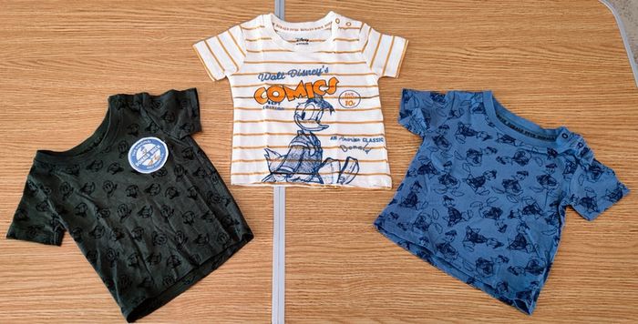 8 tee-shirts Disney 🧸 Peanuts🐶 et petits cailloux 6 - 9 mois 💞 - photo numéro 5