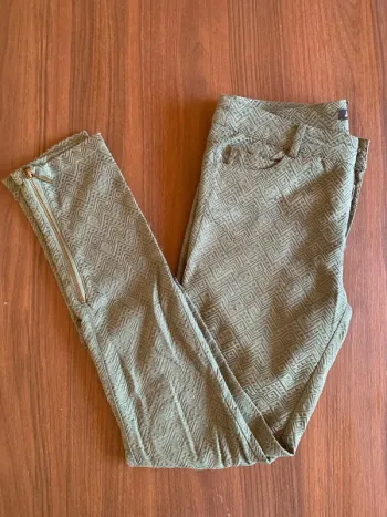 Pantalon Vert motifs léger Jennyfer