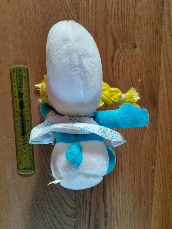🍄 Peluche Schtroumpfette vintage - photo numéro 4