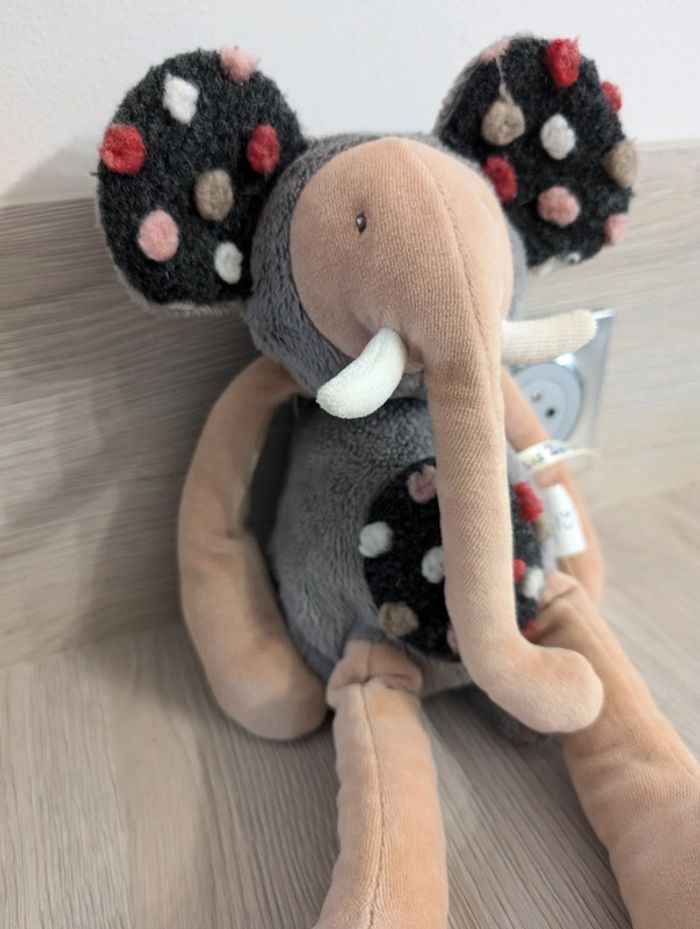 Peluche éléphant Les zazous de Moulin Roty - photo numéro 2