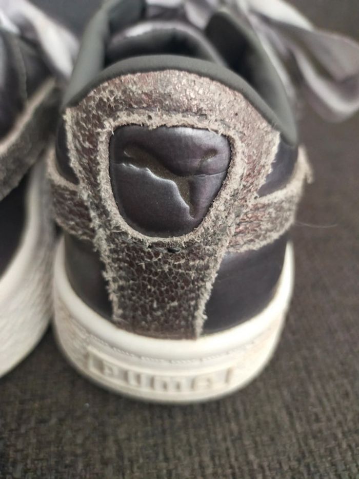 Baskets neuves grises lacets a ruban T 33 Puma - photo numéro 6