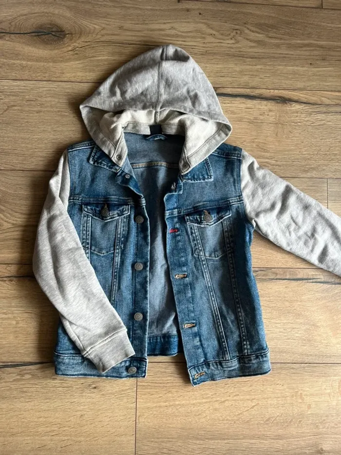 Veste en jean et coton h&m 9 ans
