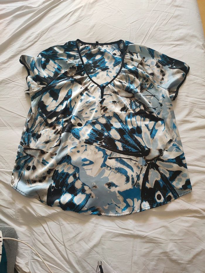 Jolie blouse motif papillon femme 42 M&Mode