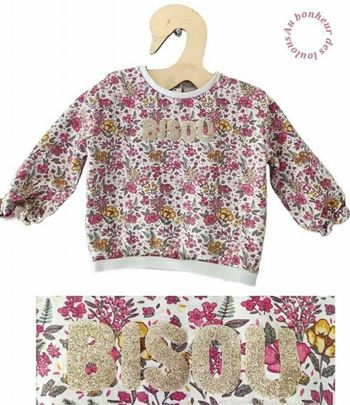 9 mois pull sweat tape a l oeil