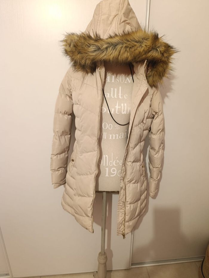 Doudoune Tokyo Laundry – Mi-longue beige – Taille 36