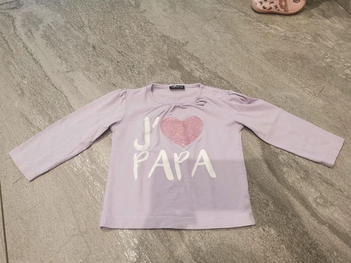 T-shirt à manches longues bébé fille 18 mois comme neuf