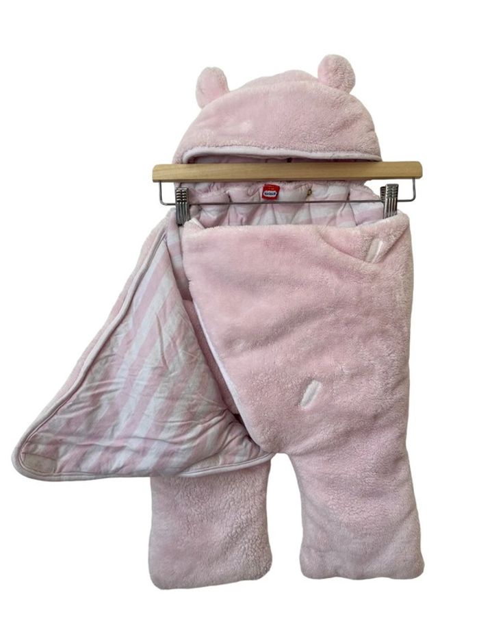 Nid d’ange en polaire douce rose pâle - 0-6 mois - photo numéro 3