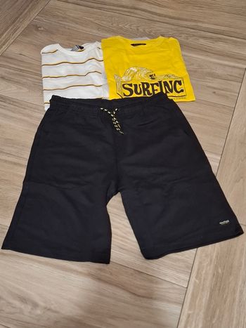 Ensemble 2 tee-shirt + 1 short 16ans