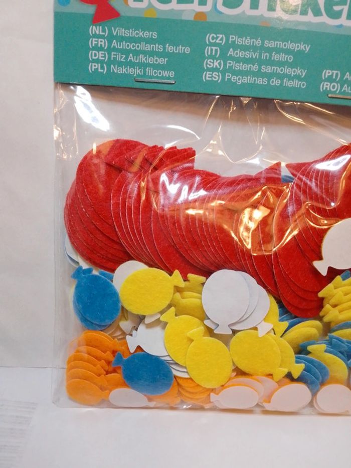 Autocollants feutrine "Ballon" scrapbooking - photo numéro 2
