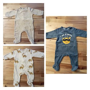 Lot 3 pyjamas velours