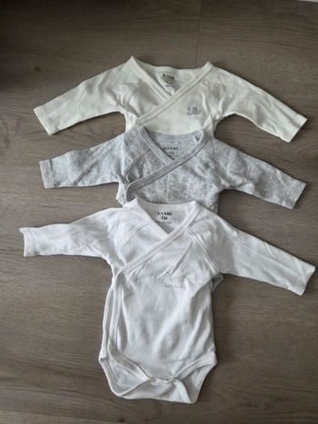 Lot de 3 bodies à manches longues Kiabi