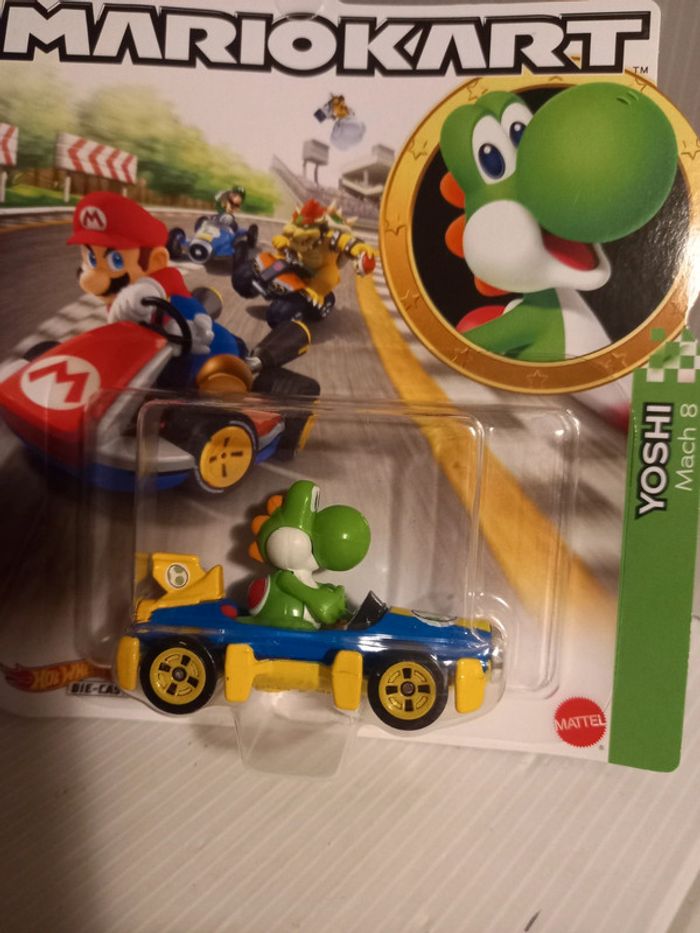 Hotwheel mario kart yoshi Mach 8 - photo numéro 2