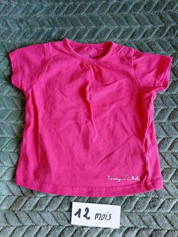T-shirt manches courtes rose